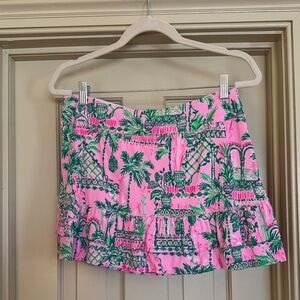 Lilly Pulitzer Palm Print Luxletic Skort- Size M